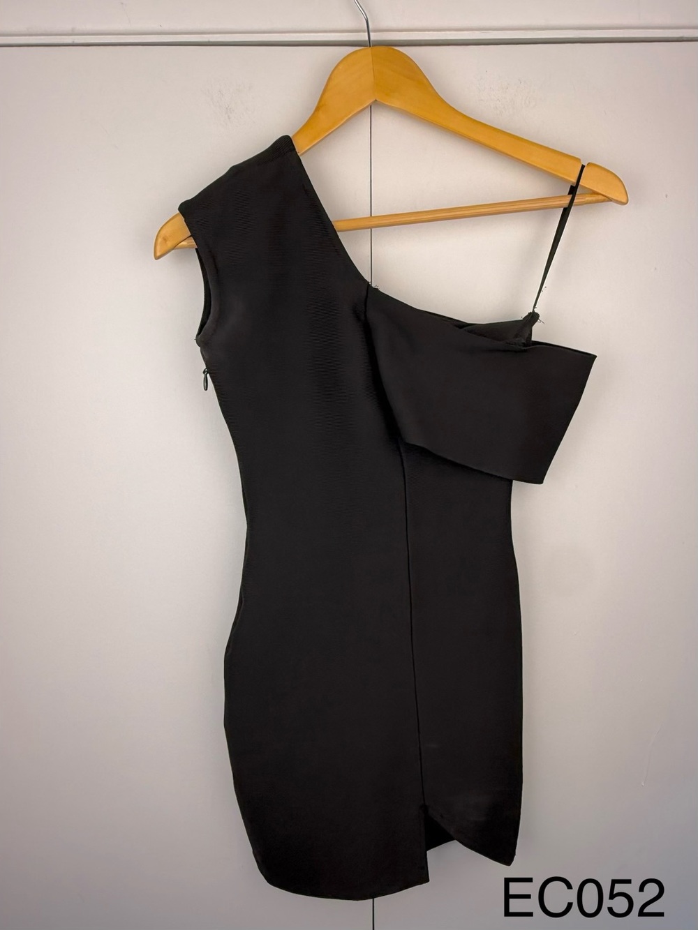 Few Moda Black One Shoulder Asymmetric Mini Dress XS